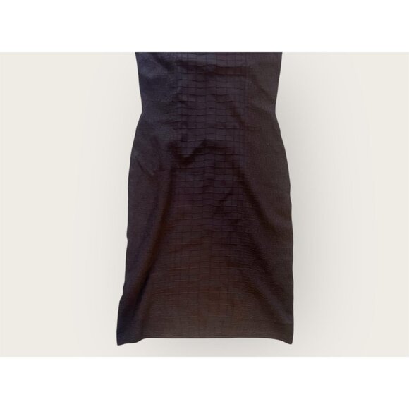 Gucci Women’s Dark Brown Textured Sleeveless Sheath Dress XS Made in Italy - Picture 3 of 9
